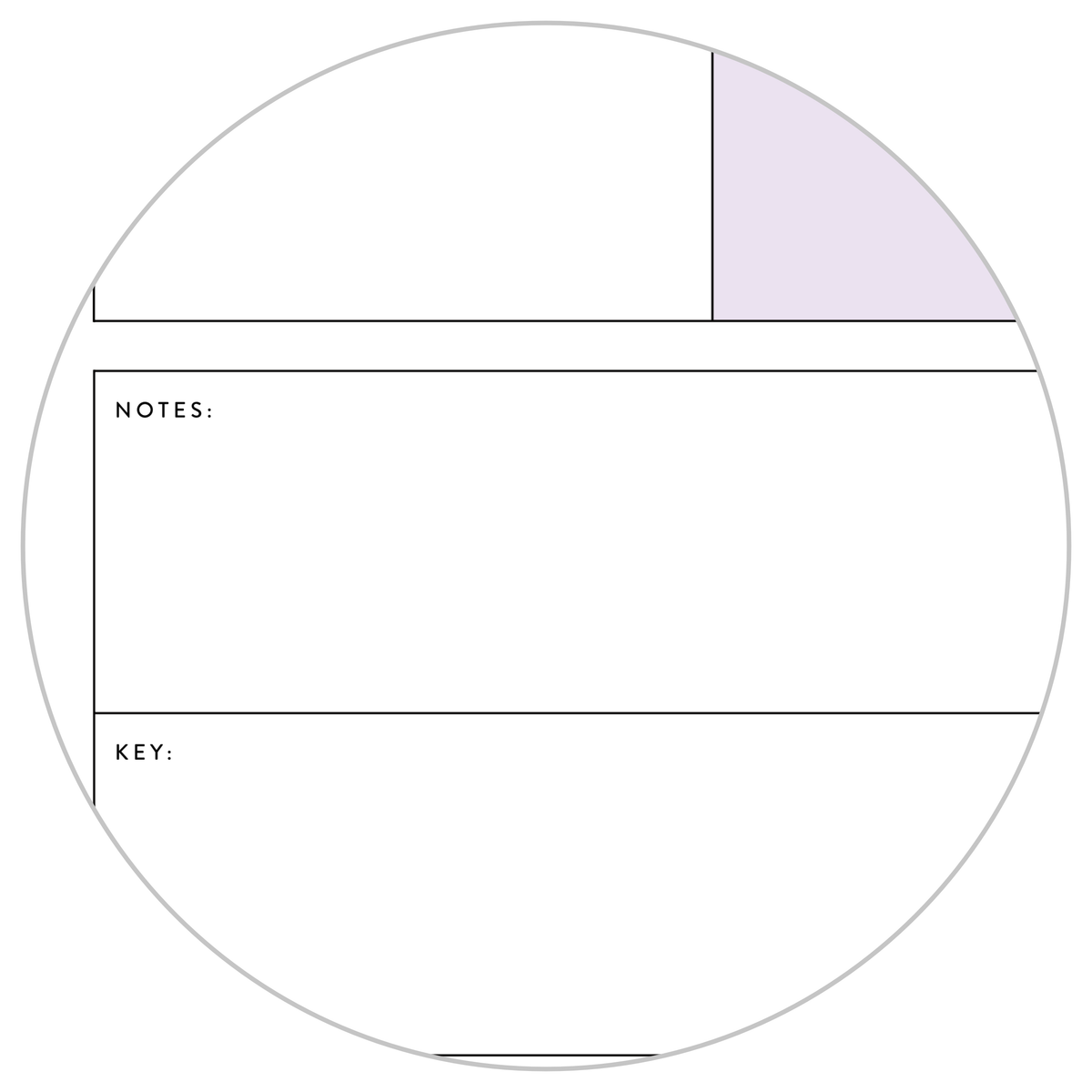 UNDATED QUARTERLY GIANT WALL CALENDAR - SUNDAY START - PURPLE WEEKENDS