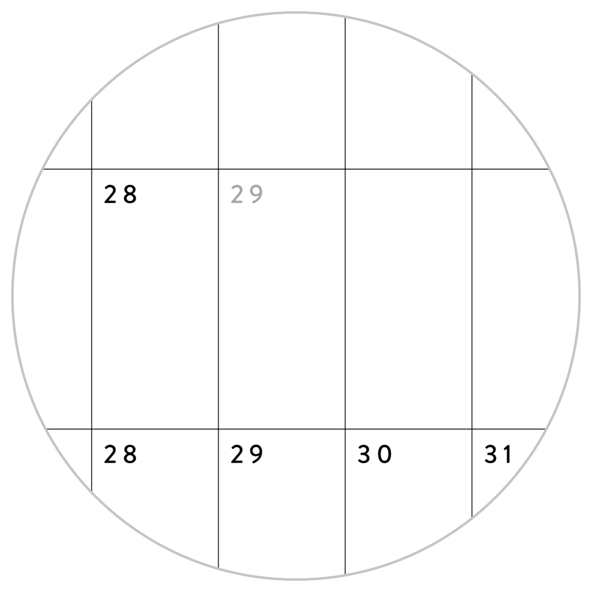 GIANT UNDATED PERPETUAL WALL CALENDAR / BIRTHDAY CALENDAR (HORIZONTAL / RAINBOW)