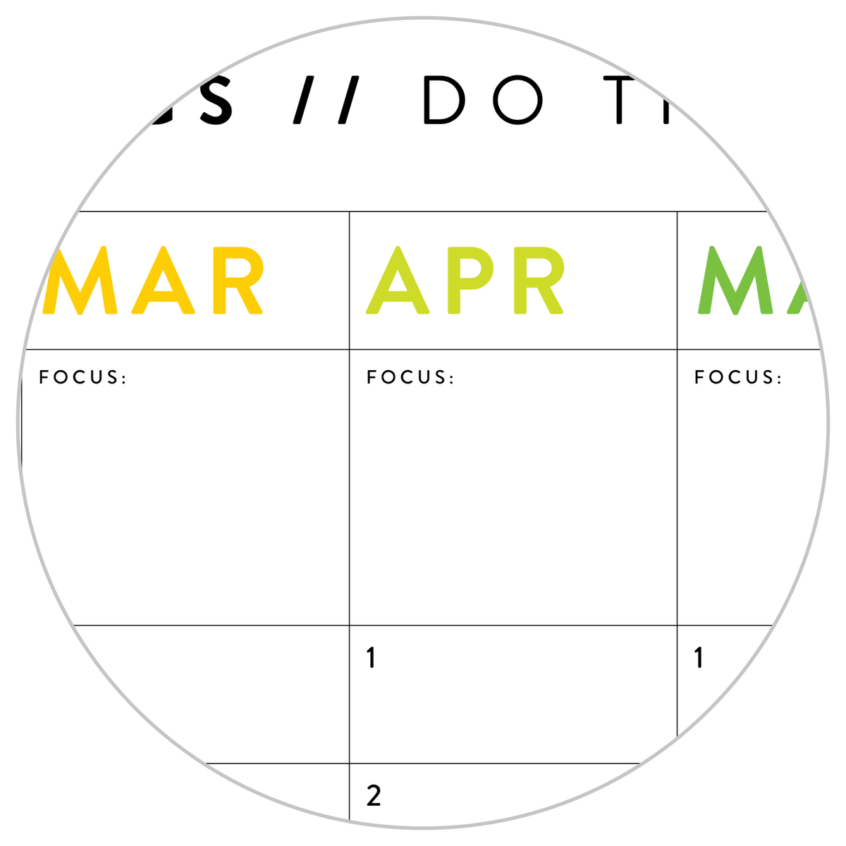 GIANT UNDATED PERPETUAL WALL CALENDAR / BIRTHDAY CALENDAR (VERTICAL / RAINBOW)