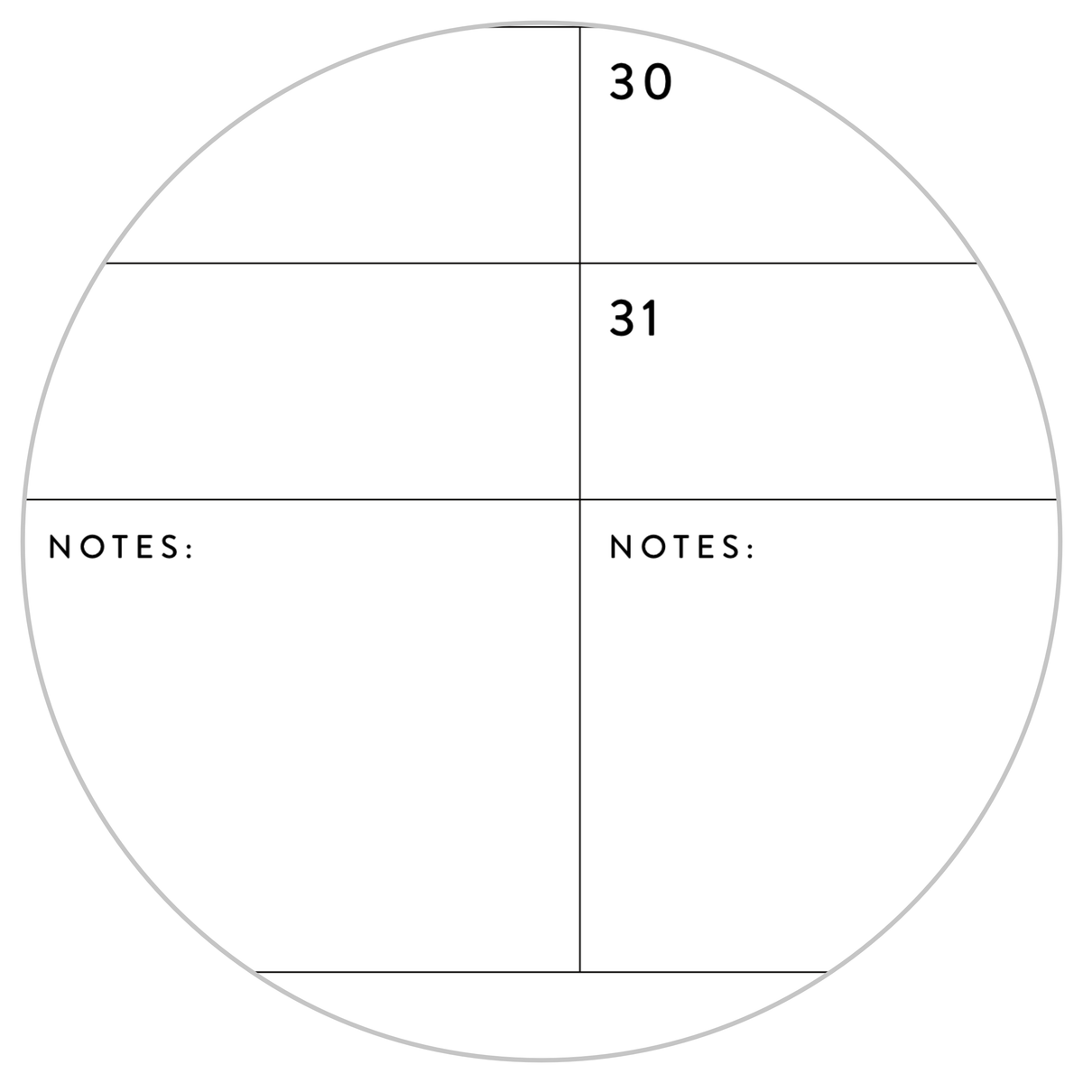 GIANT UNDATED PERPETUAL WALL CALENDAR / BIRTHDAY CALENDAR (VERTICAL / B + W)