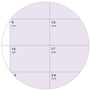 Q4 2023 QUARTERLY GIANT WALL CALENDAR (OCTOBER - DECEMBER 2023) - RAINBOW WEEKENDS