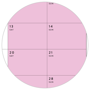 Q4 2023 QUARTERLY GIANT WALL CALENDAR (OCTOBER - DECEMBER 2023) - RAINBOW WEEKENDS