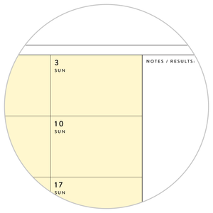 PRINTABLE Q3 (JULY - SEPTEMBER) 2023 QUARTERLY WALL CALENDAR (YELLOW) - INSTANT PDF DOWNLOAD