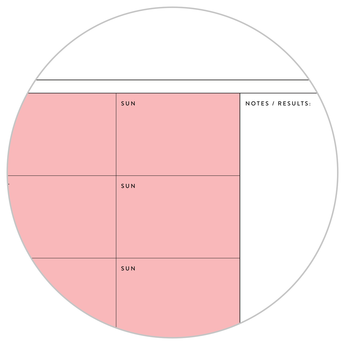 PRINTABLE UNDATED QUARTERLY WALL CALENDAR - MONDAY START - RAINBOW (1) WEEKENDS - INSTANT DOWNLOAD