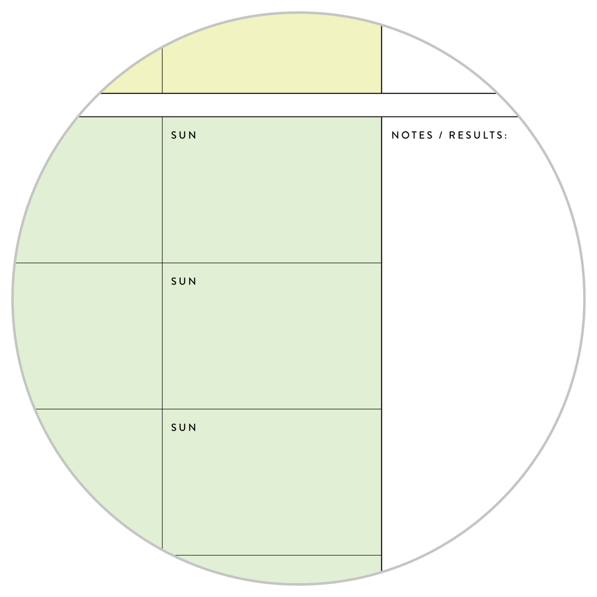 PRINTABLE UNDATED QUARTERLY WALL CALENDAR - MONDAY START - RAINBOW (2) WEEKENDS - INSTANT DOWNLOAD