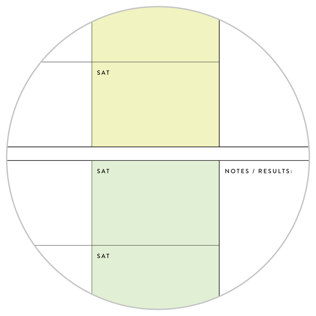 PRINTABLE UNDATED QUARTERLY WALL CALENDAR - SUNDAY START - RAINBOW (2) WEEKENDS - INSTANT DOWNLOAD