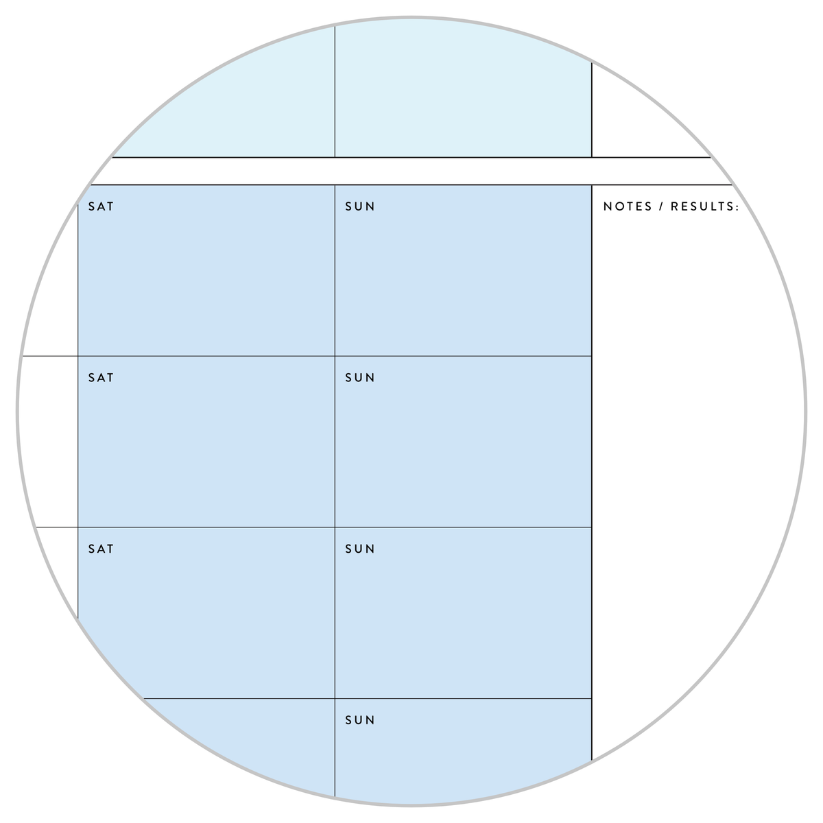 PRINTABLE UNDATED QUARTERLY WALL CALENDAR - MONDAY START - RAINBOW (3) WEEKENDS - INSTANT DOWNLOAD