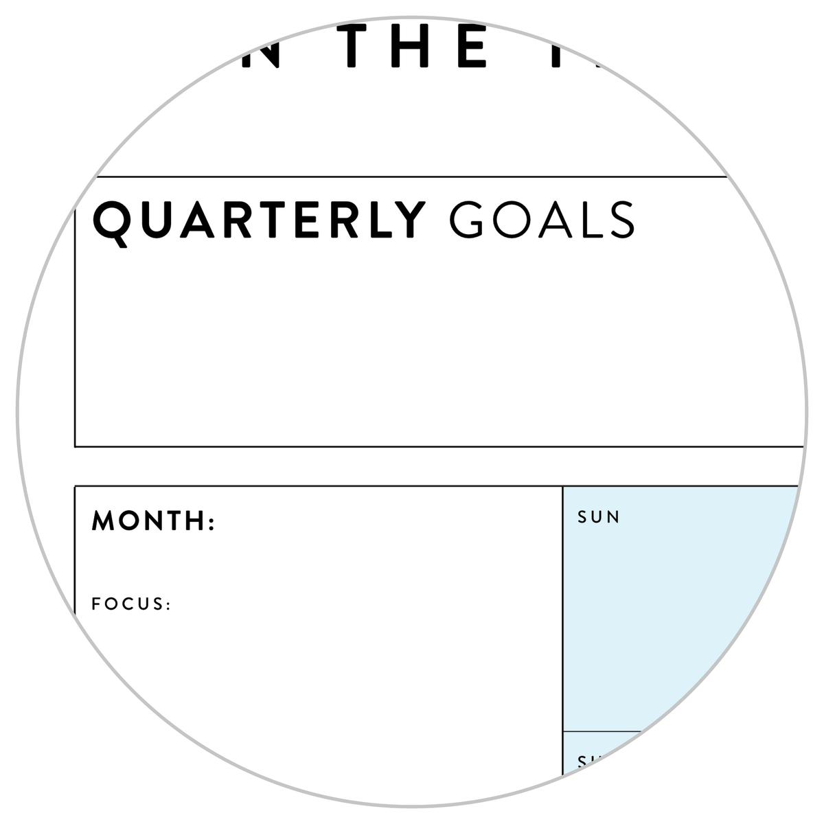 PRINTABLE UNDATED QUARTERLY WALL CALENDAR BUNDLE - SUNDAY START - RAINBOW WEEKENDS - INSTANT DOWNLOAD