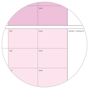 PRINTABLE UNDATED QUARTERLY WALL CALENDAR - MONDAY START - RAINBOW (4) WEEKENDS - INSTANT DOWNLOAD