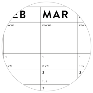 VERTICAL 2022 WALL CALENDAR WITH GREY WEEKENDS
