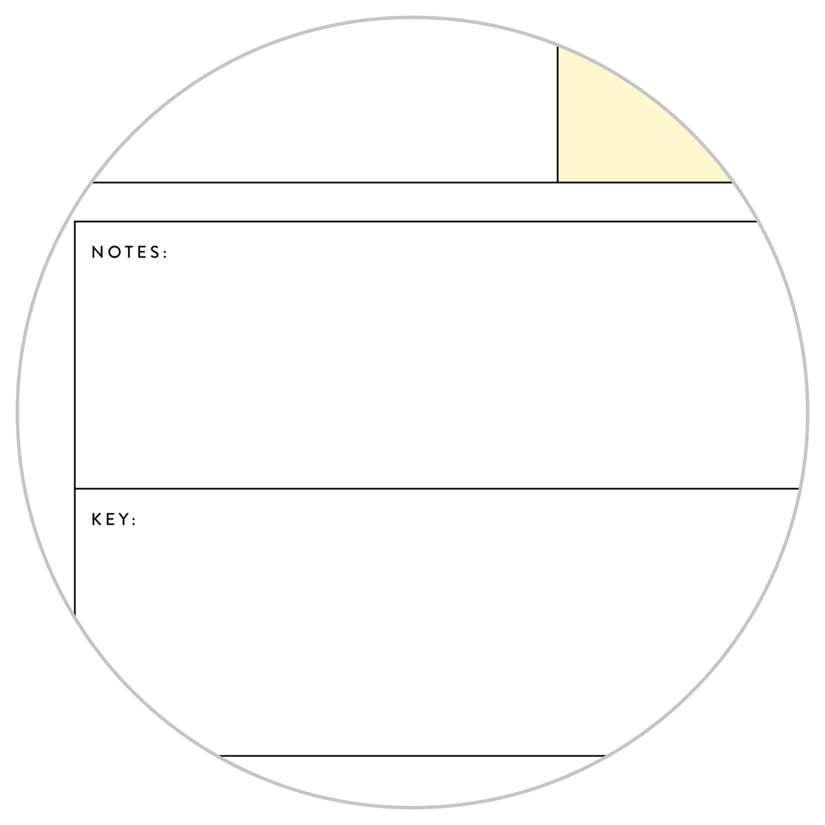 UNDATED QUARTERLY GIANT WALL CALENDAR - SUNDAY START - YELLOW WEEKENDS