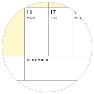 GIANT 2024 WALL CALENDAR | HORIZONTAL WITH YELLOW WEEKENDS